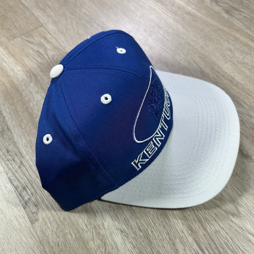 VTG Kentucky Wildcats Snapback Hat College Signatures Blue White Cap - Picture 7 of 9